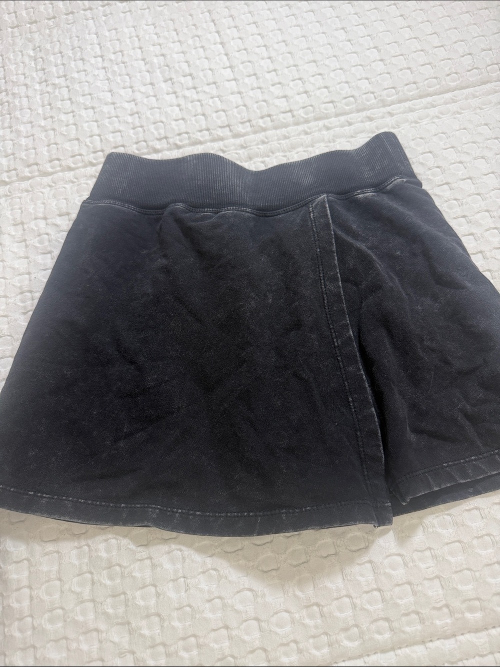 Altar'd State Black Mini Skirt with Elastic Waistband